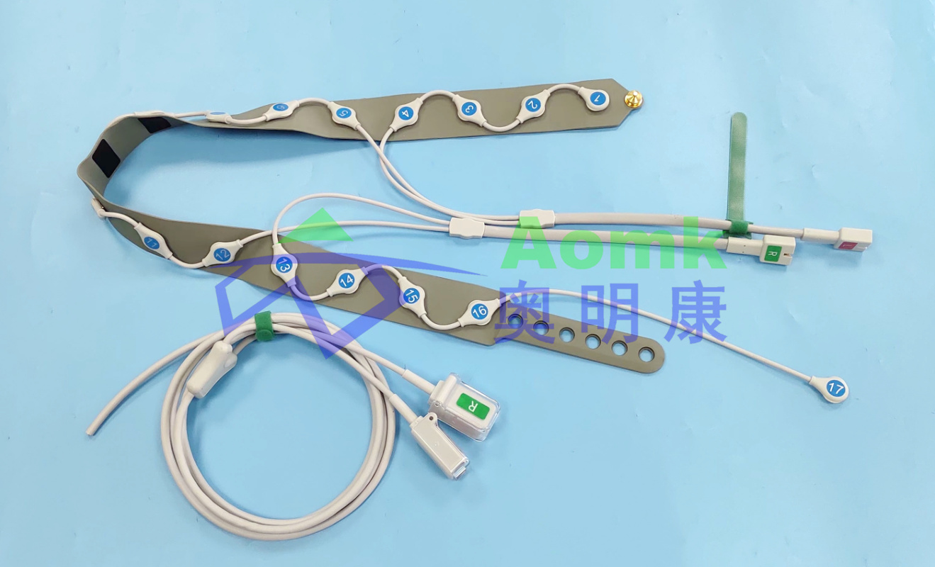 Chest Electrical Impedance Tomography (EIT) 17 lead snap button/EIT silicone electrode